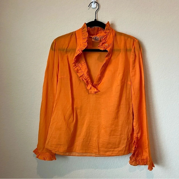 Tory Burch Ruffle Collar Blouse - Picture 1 of 4